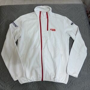 ABB FIA Formula E Electric Car Racing World Championship White Polo Sweatshirt L